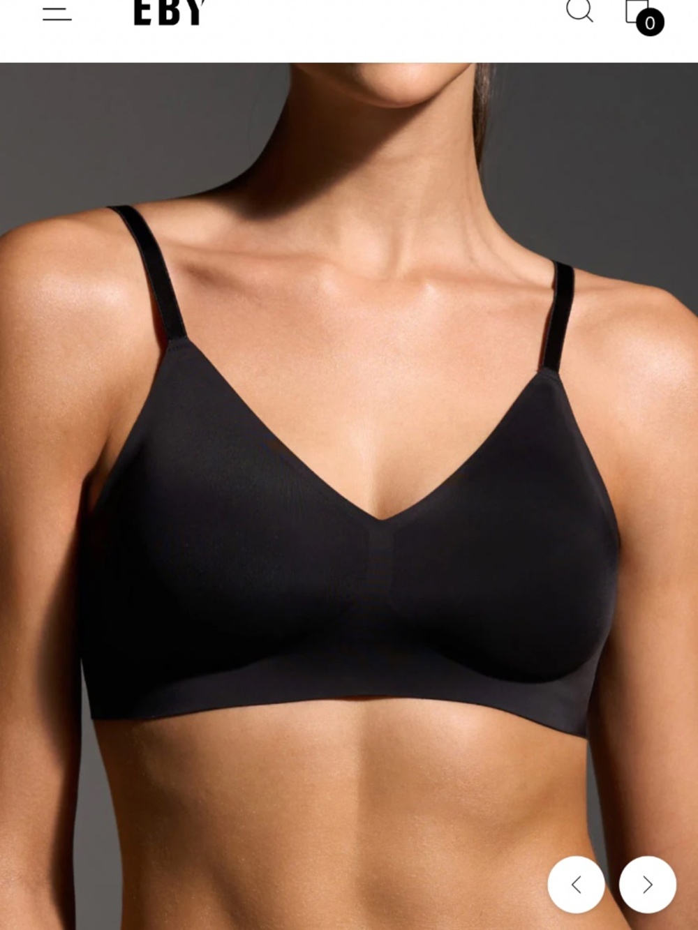 Eby Black Bra